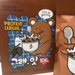 바디랩 체중조절용 프로틴시리얼 그래잇 — 4점을 준 리뷰어가 2022년 4월 올린 사용 사진