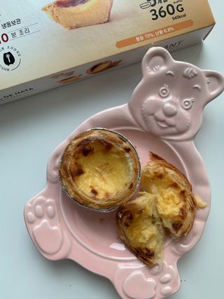 디앙뜨 포르투갈 에그타르트 오리지널 맛+패션후르츠+초콜릿타르트 맛 중 택1 — 5점을 준 리뷰어가 2021년 8월 올린 사용 사진
