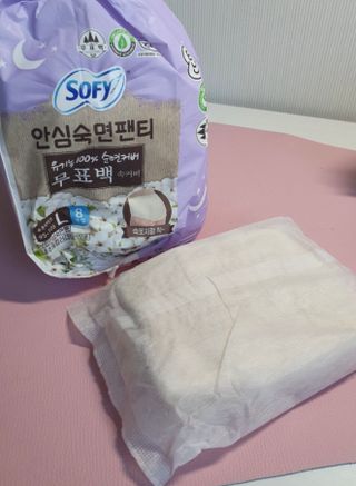 LG유니참 쏘피SOFY [SOFY] 안심숙면팬티/무표백속커버 — 5점을 준 리뷰어가 2021년 4월 올린 사용 사진