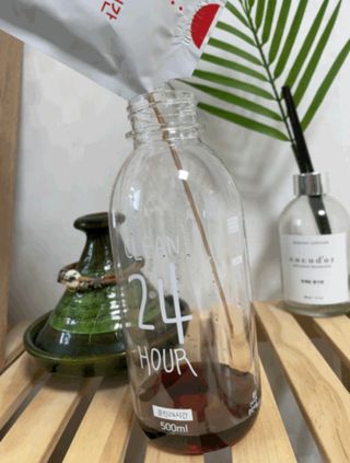클린24시간 1BOX(5포) + 전용보틀(500ml) — 5점을 준 리뷰어가 2022년 8월 올린 사용 사진
