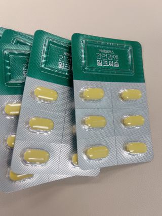 [경남제약헬스케어] 케어플러스 간건강엔 밀크씨슬 500mg 60정/2개월분/비타민B 5종+세레늄 — 5점을 준 리뷰어가 2024년 1월 올린 사용 사진