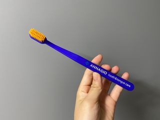 [지오클린] 안나지오 구취케어  기능성 치약 칫솔 세트 (칫솔 5 개+치약 100g 1 개 ) — 5점을 준 리뷰어가 2022년 7월 올린 사용 사진