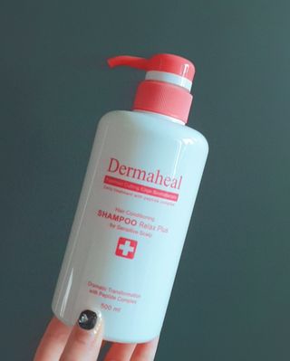 더마힐 헤어 컨디셔닝 샴푸 릴렉스 500ml — 5점을 준 리뷰어가 2021년 1월 올린 사용 사진