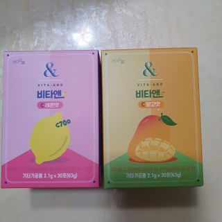 비타앤C 레몬맛, 망고맛 — 5점을 준 리뷰어가 2021년 4월 올린 사용 사진