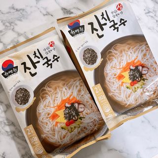 [한면원] 잔치국수 2인분 — 3점을 준 리뷰어가 2022년 7월 올린 사용 사진