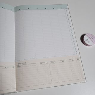 리훈 쉬운 오늘쓰임 가계부 + 다정한마테 요일/날짜 6mm — 5점을 준 리뷰어가 2022년 2월 올린 사용 사진