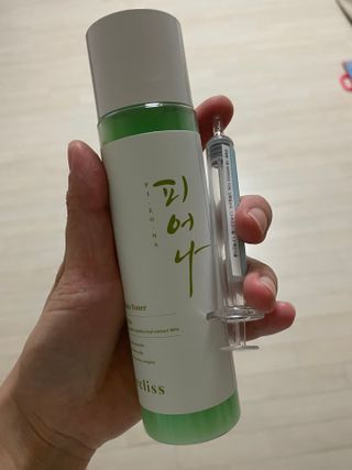 에클리스 피어나 스킨토너 — 3.5점을 준 리뷰어가 2022년 1월 올린 사용 사진