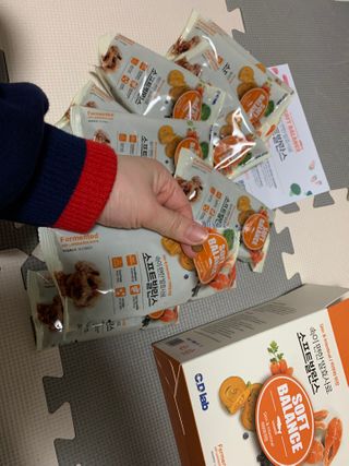 씨디랩 속이 편한 강아지 사료 소프트발란스 기호성 좋은 발효사료 피부와 위장 관절과 위장 — 5점을 준 리뷰어가 2021년 3월 올린 사용 사진