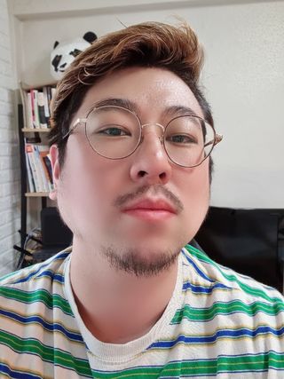 [갸스비] 곱슬 머리부터 파마까지 남자의 컬을 위한 갸스비 컬크림 — 5점을 준 리뷰어가 2021년 5월 올린 사용 사진