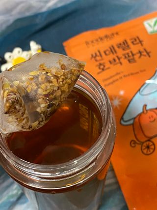 FREE [푸딜라이트] 씬데렐라 호박팥차 하루 한 잔으로 가볍게, 구수한 풍미 가득 호박차 — 4.5점을 준 리뷰어가 2023년 10월 올린 사용 사진