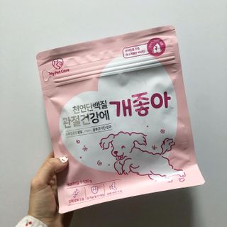 My Pet Care 천연단백질 관절건강에 개좋아 — 3.5점을 준 리뷰어가 2021년 1월 올린 사용 사진