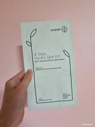태그스킨 4스텝 주름개선 피부미백 영양 마스크팩 3개 세트(최신버전) — 5점을 준 리뷰어가 2022년 3월 올린 사용 사진