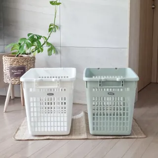 창신리빙 프랑코 빨래바구니 50L 2P 세트 — 5점을 준 리뷰어가 2023년 3월 올린 사용 사진