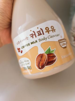 [과일나라] 피부가 마시는 커피우유 바디클렌저&바디로션 — 5점을 준 리뷰어가 2022년 3월 올린 사용 사진