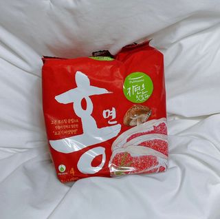 [풀무원] 자연은맛있다 정면, 백면, 홍면  세트 — 4점을 준 리뷰어가 2021년 4월 올린 사용 사진