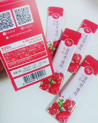 함초록 Rg+ 석류콜라겐젤리 — 5점을 준 리뷰어가 2021년 3월 올린 사용 사진
