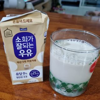 소화가 잘되는 우유 국산 5곡 미숫가루 — 4점을 준 리뷰어가 2021년 9월 올린 사용 사진