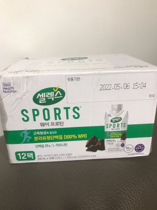셀렉스스포츠 셀렉스 스포츠 드링크 초콜릿 _ 330ml x 12팩 — 5점을 준 리뷰어가 2021년 12월 올린 사용 사진