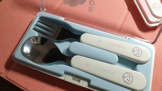 유비맘 스푼포크 케이스 세트 1+1 _컬러랜덤 발송 — 5점을 준 리뷰어가 2021년 2월 올린 사용 사진