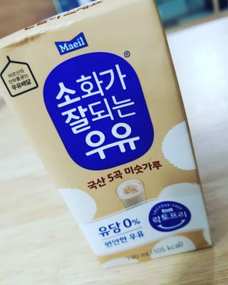 소화가 잘되는 우유 국산 5곡 미숫가루 — 5점을 준 리뷰어가 2021년 9월 올린 사용 사진