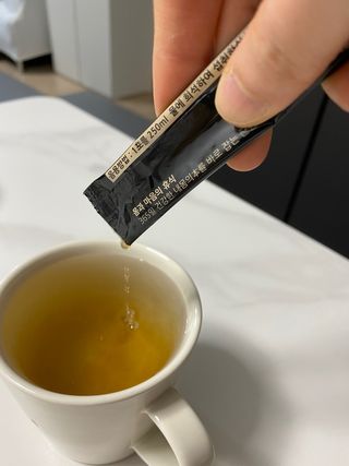 프리마인 자체 기업부설 연구소에서 찾아낸 건강한 수면의 비밀.  슬립토 플러스 30포 — 4점을 준 리뷰어가 2022년 2월 올린 사용 사진
