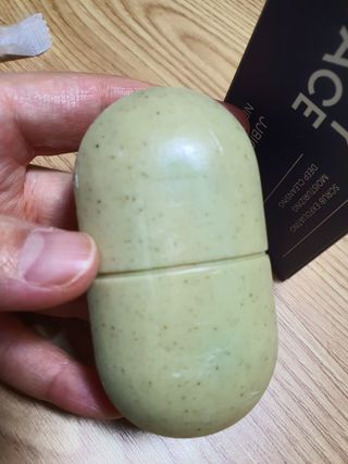 제이제이바이오 허브마사지바 올인원 알약비누 — 5점을 준 리뷰어가 2022년 4월 올린 사용 사진
