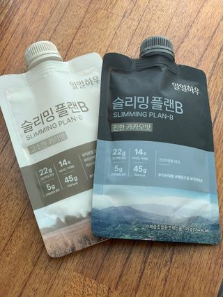 일일하우 슬리밍 플랜B 고소한 귀리맛, 진한 카카오맛 (체중조절식) — 4점을 준 리뷰어가 2023년 7월 올린 사용 사진