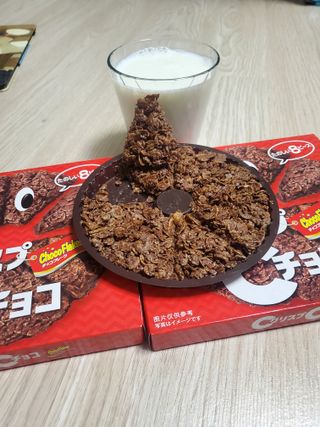 NISSIN 닛신 크리스피 초코 — 5점을 준 리뷰어가 2023년 1월 올린 사용 사진