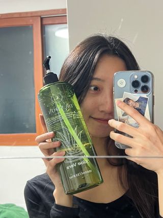 프리 [닥터문] 프리미엄 알로에베라 시카 수딩젤 1000ml — 5점을 준 리뷰어가 2024년 11월 올린 사용 사진