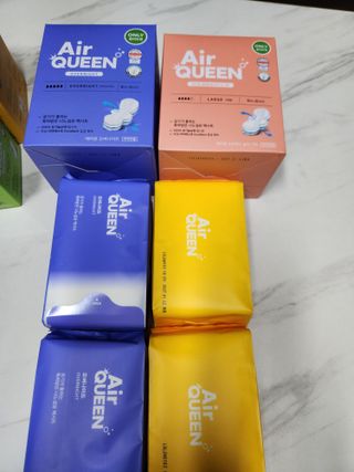 에어퀸 뉴브레스 유기농 생리대 4종 (팬티라이너 20P + 중형 10P + 대형 10P + 오버나이트 8P)_체험단 — 5점을 준 리뷰어가 2024년 5월 올린 사용 사진