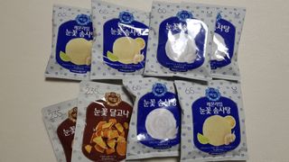 딜라이트 프로젝트  달콤한 눈꽃 간식세트( 눈꽃 솜사탕 / 레몬라임 솜사탕 / 달고나 총 7EA+스마트톡 증정) — 5점을 준 리뷰어가 2022년 5월 올린 사용 사진