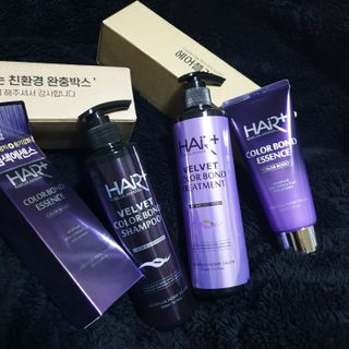 헤어플러스 컬러본드 샴푸300+트리트먼트300+에센스95 — 5점을 준 리뷰어가 2021년 3월 올린 사용 사진