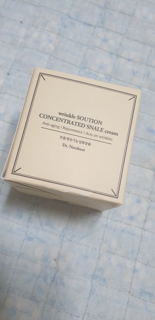 Dr.느루벗 느루벗 링클 솔루션 콘센트레이트 스네일 탄력 달팽이 크림 80g — 5점을 준 리뷰어가 2021년 2월 올린 사용 사진