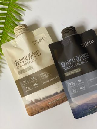 일일하우 슬리밍 플랜B 고소한 귀리맛, 진한 카카오맛 (체중조절식) — 5점을 준 리뷰어가 2023년 5월 올린 사용 사진