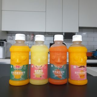 탐라원 제주의 맛, 몬딱주스 4종세트 - 한라봉몬딱주스, 천혜향몬딱주스, 청귤에이드, 당근몬딱주스 — 4점을 준 리뷰어가 2021년 9월 올린 사용 사진