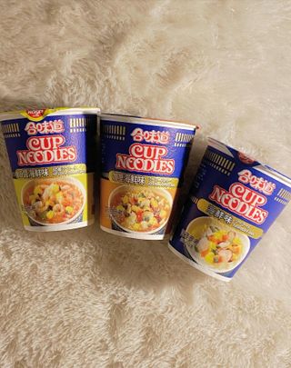 NISSIN 닛신 컵누들  4종 - 씨푸드오리지날, 씨푸드 스파이시, 씨푸드 커리, 씨푸드 XO소스 — 5점을 준 리뷰어가 2023년 1월 올린 사용 사진