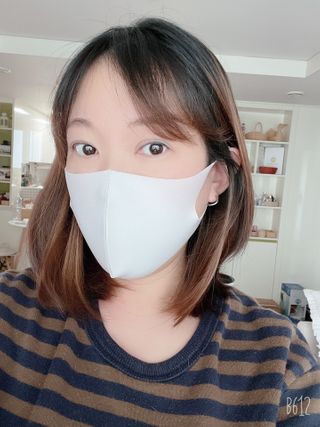 [에이블밤부] 리퓨어 쿠퍼 마스크 10color — 4점을 준 리뷰어가 2021년 1월 올린 사용 사진