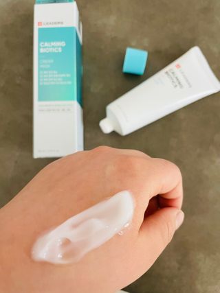 리더스코스메틱 리더스 카밍 바이오틱스 크림 마스크 — 5점을 준 리뷰어가 2021년 3월 올린 사용 사진
