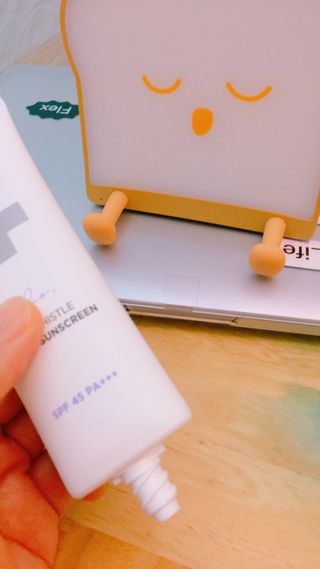바노바기 코스메틱 바노바기 밀크씨슬 리페어 시카 선스크린 플러스 50ml — 5점을 준 리뷰어가 2023년 1월 올린 사용 사진