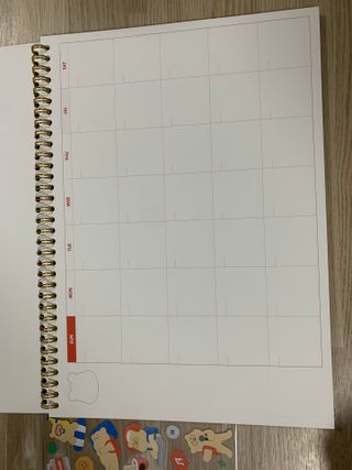 리훈 곰부 체크리스트+ 곰부 리무버블스티커 1장 — 4점을 준 리뷰어가 2021년 5월 올린 사용 사진