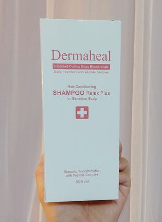 더마힐 헤어 컨디셔닝 샴푸 릴렉스 500ml — 5점을 준 리뷰어가 2021년 3월 올린 사용 사진