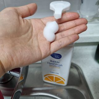 카오리온코스메틱스 클린온 버블 핸드 워시 500ml — 5점을 준 리뷰어가 2021년 8월 올린 사용 사진