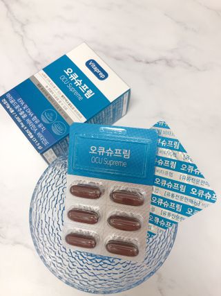 뉴트리션팩토리 비타프렙 오큐슈프림 루테인 오메가3 1050mg — 4.5점을 준 리뷰어가 2021년 9월 올린 사용 사진