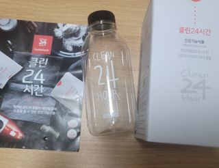 클린24시간 1BOX(5포) + 전용보틀(500ml) — 5점을 준 리뷰어가 2022년 8월 올린 사용 사진