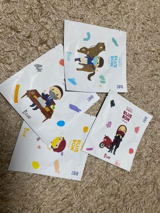 [블루 본 아이노우] 유아용 컬러마스크 40 PCS SET 2중 택 1 — 5점을 준 리뷰어가 2021년 5월 올린 사용 사진