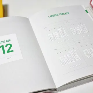 리훈 2023년 아이라이크 모눈 다이어리 미니달력 세트 — 5점을 준 리뷰어가 2022년 11월 올린 사용 사진