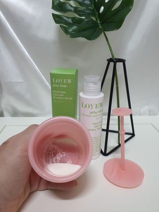 소담스퀘어 상암 [아멍코스메틱] 러뷰 리얼스킨 파룰 효소 파우더 워시 — 5점을 준 리뷰어가 2022년 12월 올린 사용 사진