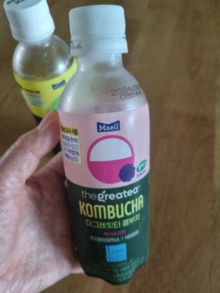 더그레잇티 콤부차 [매일유업] 더그레잇티 44kcal 콤부차 300ml *12개입 (오리지널 6개+베리리치 6개) — 5점을 준 리뷰어가 2023년 7월 올린 사용 사진