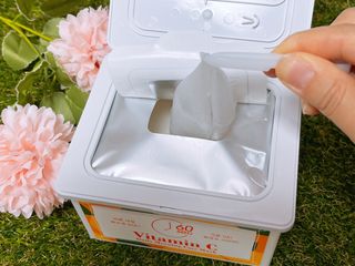 제주인디 비타민 씨 데일리 모닝 케어 마스크 — 5점을 준 리뷰어가 2023년 12월 올린 사용 사진