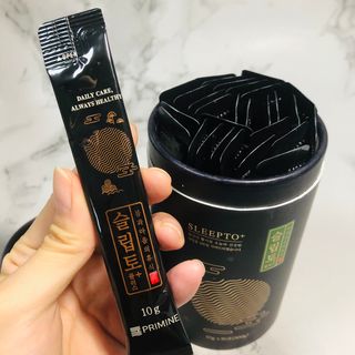 프리마인 자체 기업부설 연구소에서 찾아낸 건강한 수면의 비밀.  슬립토 플러스 30포 — 4점을 준 리뷰어가 2021년 11월 올린 사용 사진